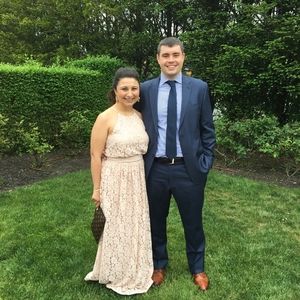 Bhldn Blush Lace Dress